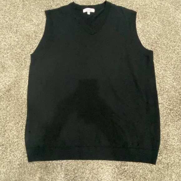 Pull Homme En Laine Mérinos Extra Fine Turnbury - Col V Bleu - Taille 2XT - Occasion TB